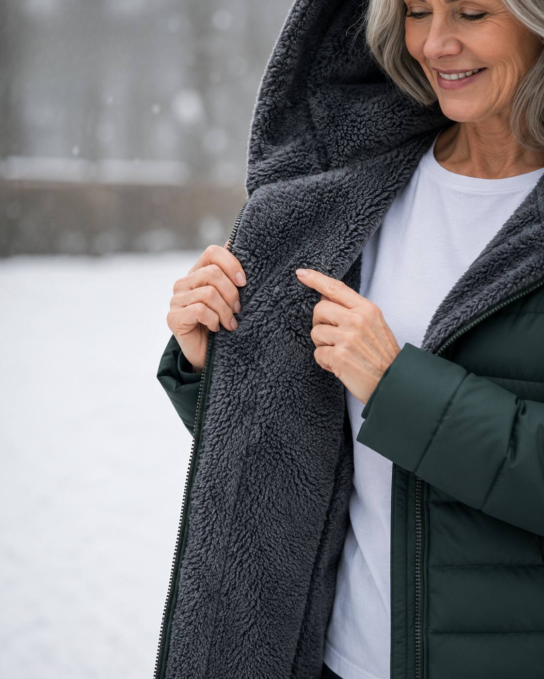 Fleece Lined Quilted Coat - CLEARANCE SALE