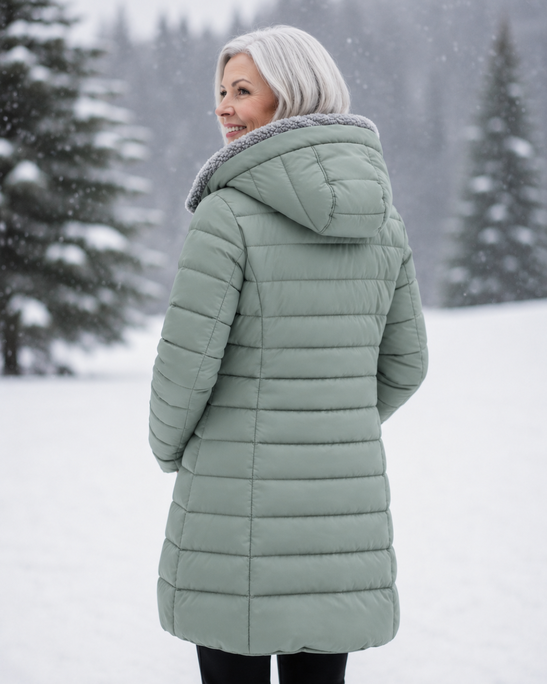 Fleece Lined Quilted Coat - CLEARANCE SALE