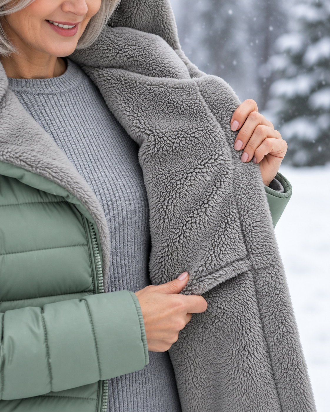 Fleece Lined Quilted Coat - CLEARANCE SALE