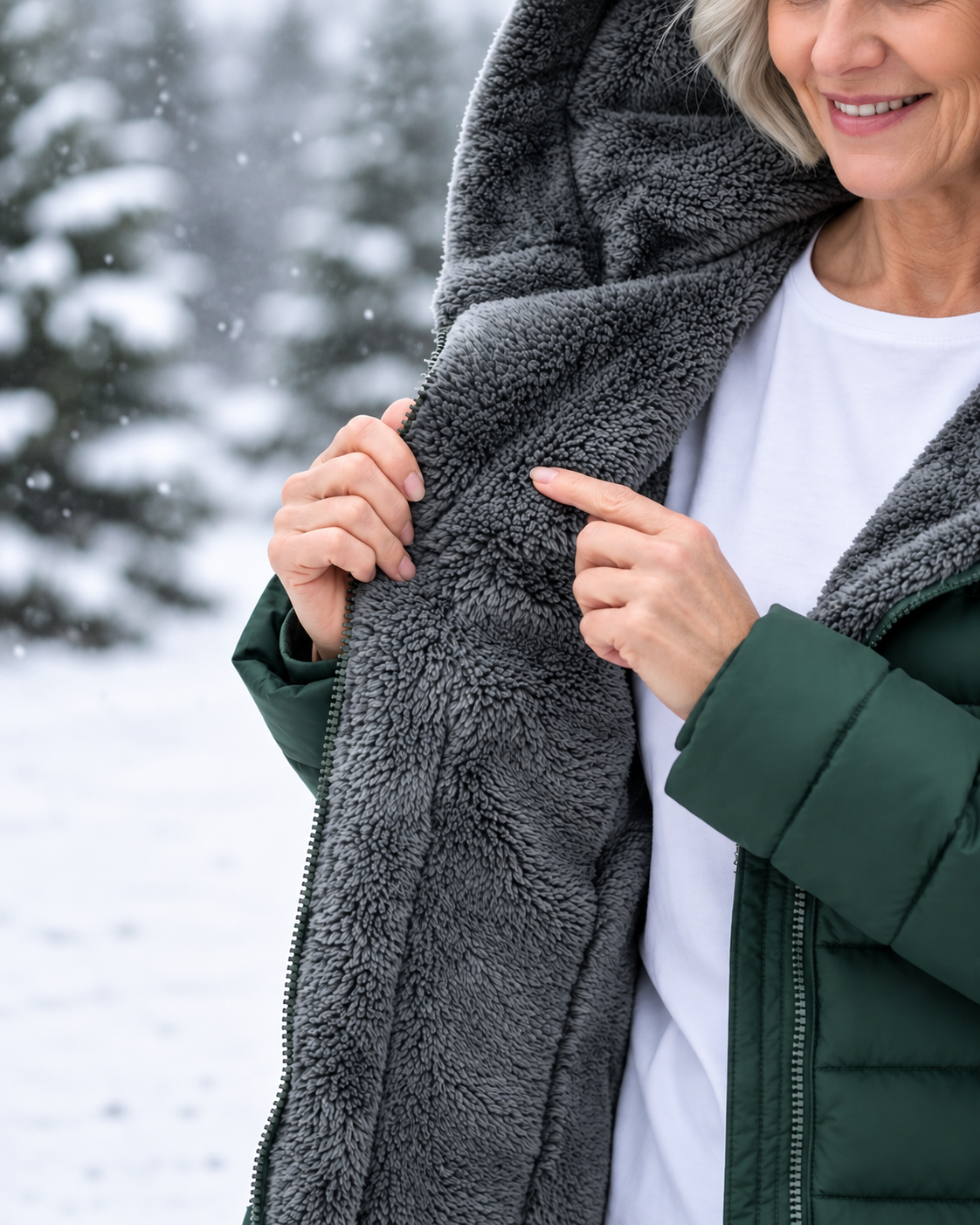 Fleece Lined Quilted Coat - CLEARANCE SALE